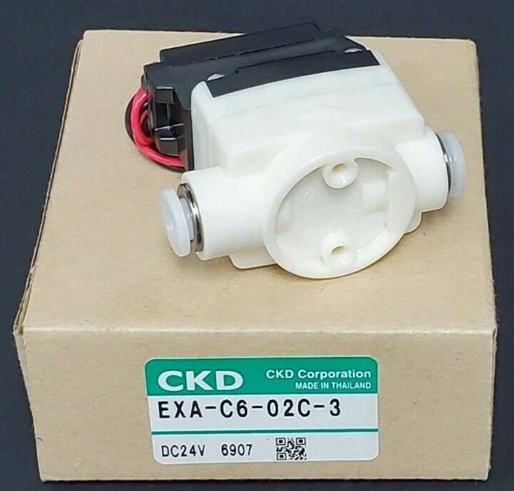 NIB CKD CORP. EXA-C6-02C-3 SOLENOID VALVE DC24V EXAC602C3