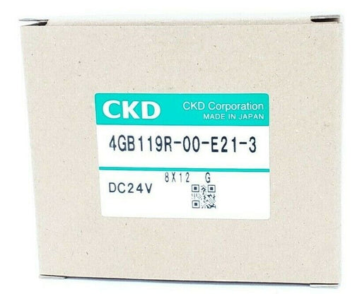 NIB CKD CORP. 4GB119R-00-E21-3 PNEUMATIC VALVE 4GB119R00E213