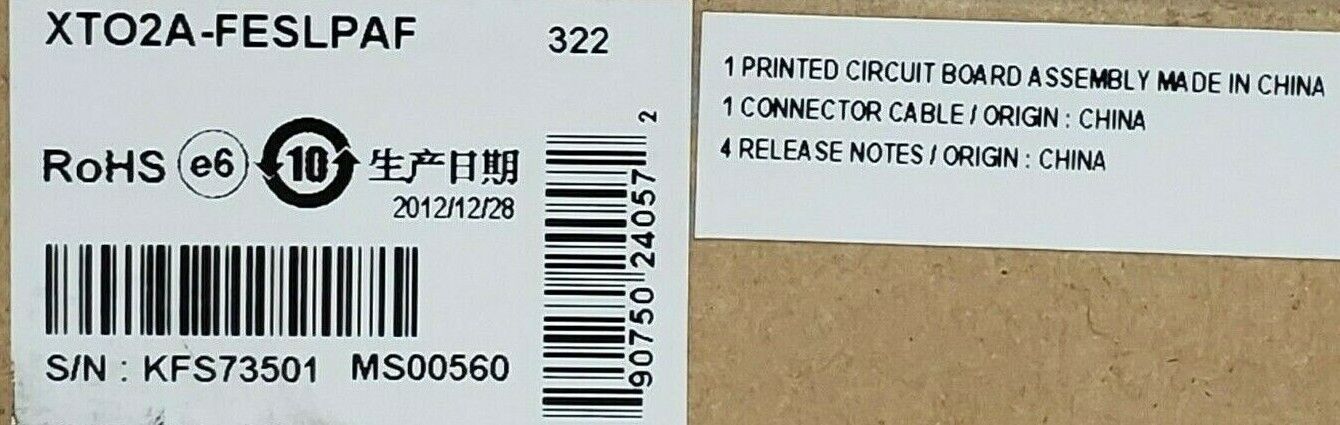 NIB MATROX XTO2A-FESLPAF INTERFACE CARD KVM EXTENDER XTO2AFESLAPF