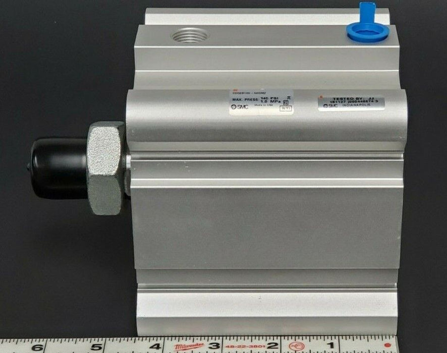 NEW SMC CDQ2B100-50DMZ COMPACT CYLINDER CDQ2B10050DMZ, 145PSI 1.0MPa