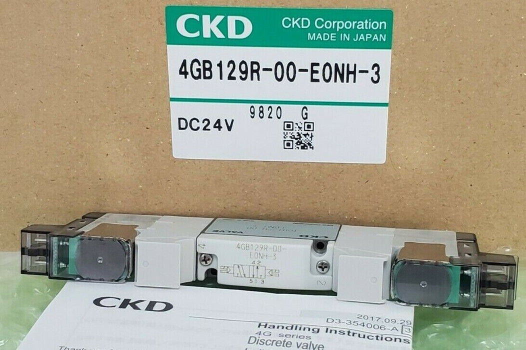 LOT OF 5 NIB CKD 4GB129R-00-E0NH-3 PILOT CONTROL VALVES DC24V 4GB129R00E0NH3