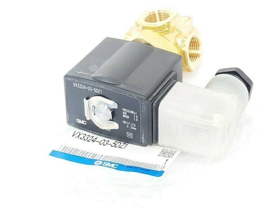 NEW SMC VX3324-03-5DZ1 DIRECT OP 3 PORT SOLENOID VALVE VX3324035DZ1