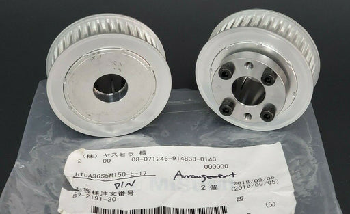 LOT OF 2 NEW MISUMI HTLA3S5M150-E-17 TIMING PULLIES HTLA3S5M150E17