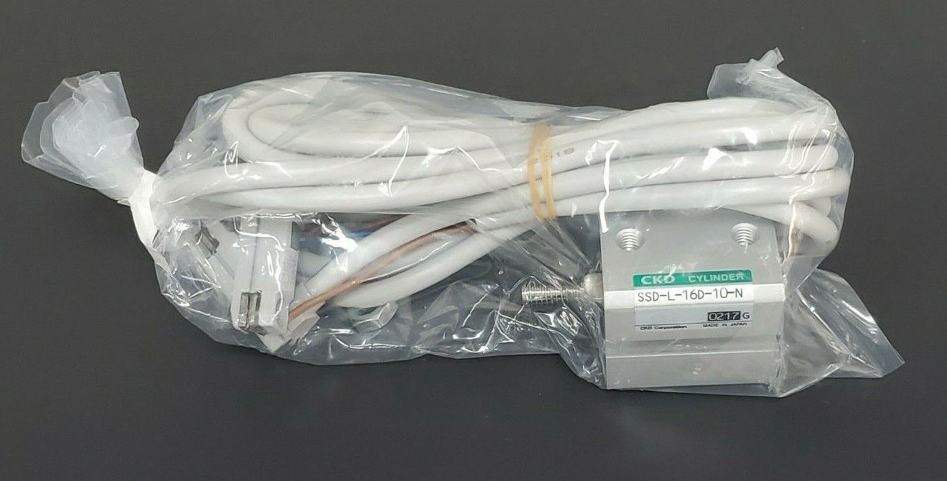 NEW CKD SSD-L-16D-10-N SUPER COMPACT CYLINDER SSDL16D10T2YVDN W/ T2YV SWITCHES