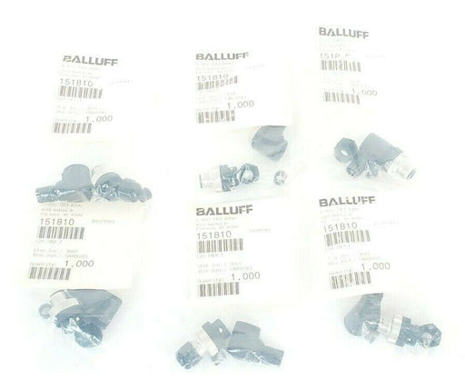 LOT OF 6 NEW BALLUFF C21 DN3-7 1/2" AC CORDSETS 151810