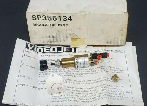 NEW VIDEOJET SP355134 INK PRESSURE REGULATOR 250 PSIG MAX SUPPLY