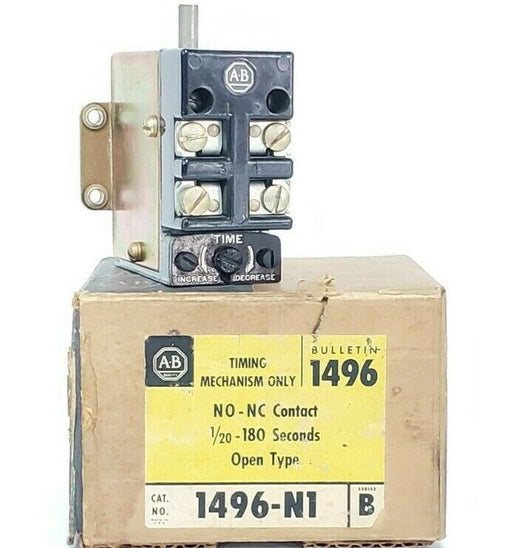 ALLEN BRADLEY 1496-N1 TIMING MECANISM SER. B, 1496N1, 1/20-180 SECONDS