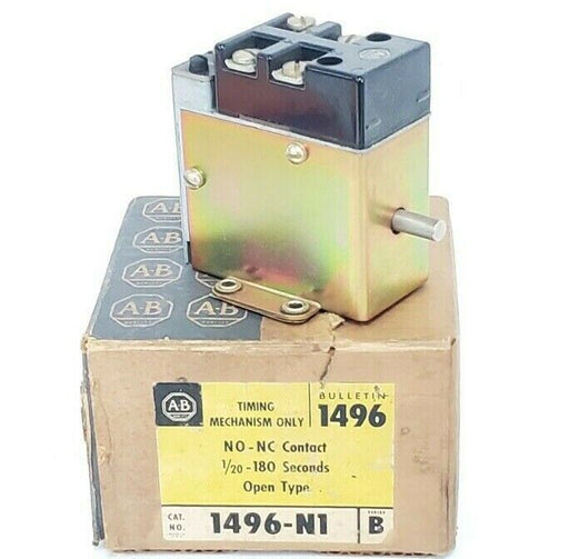 ALLEN BRADLEY 1496-N1 TIMING MECANISM SER. B, 1496N1, 1/20-180 SECONDS