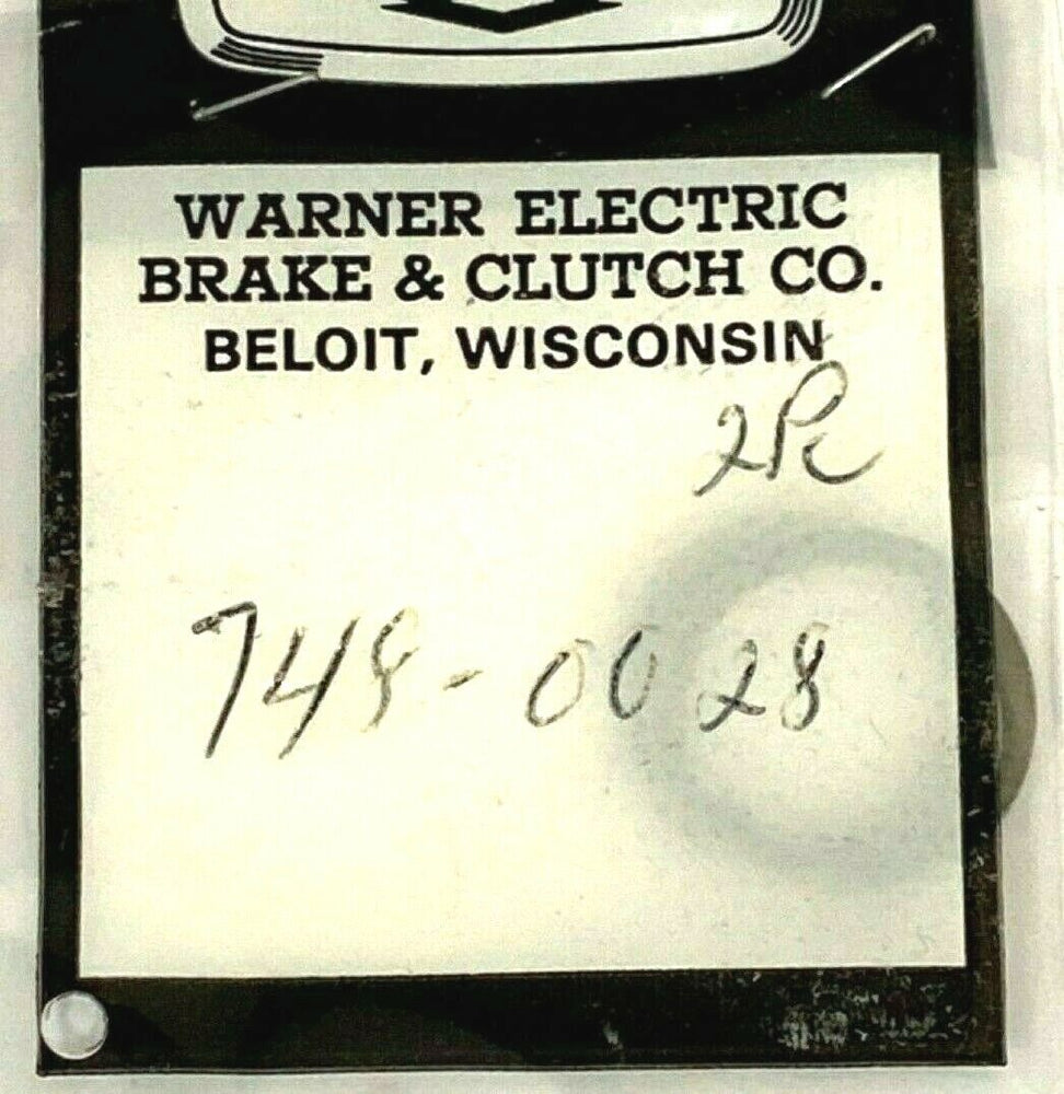 LOT OF 2 NEW WARNER ELECTRIC 748-0028 RETAINER RINGS 7480028