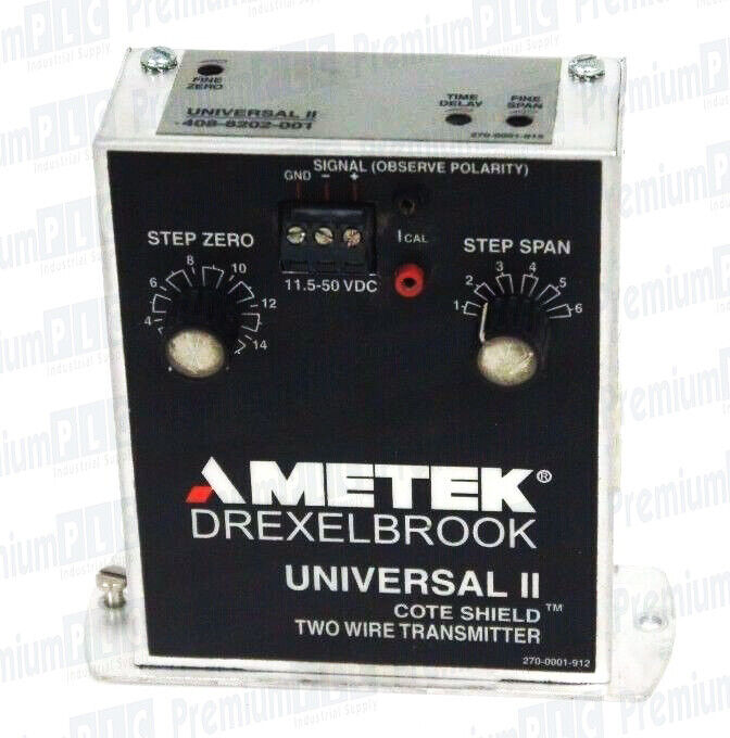 AMETEK DREXELBROOK 408-8202-001 UNIVERSAL II LEVEL TRANSMITTER 408-8200