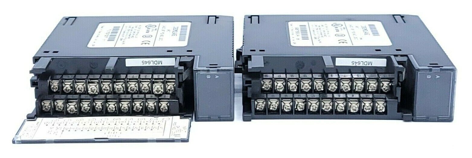 LOT OF 2 GE FANUC IC693MDL645E INPUT MODULES 24VDC 16PT POS/NEG/ LOGIC