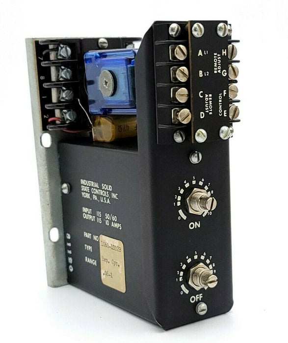 ISSC 1060-1-D-D-2-B TIMER RELAY 10601DD2B REPEAT CYCLE .06-1.0 SEC.