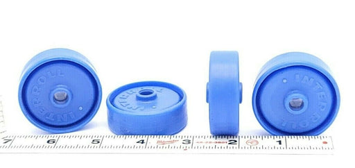 LOT OF 4 NEW INTERROLL 2.166 WHEELS BLUE