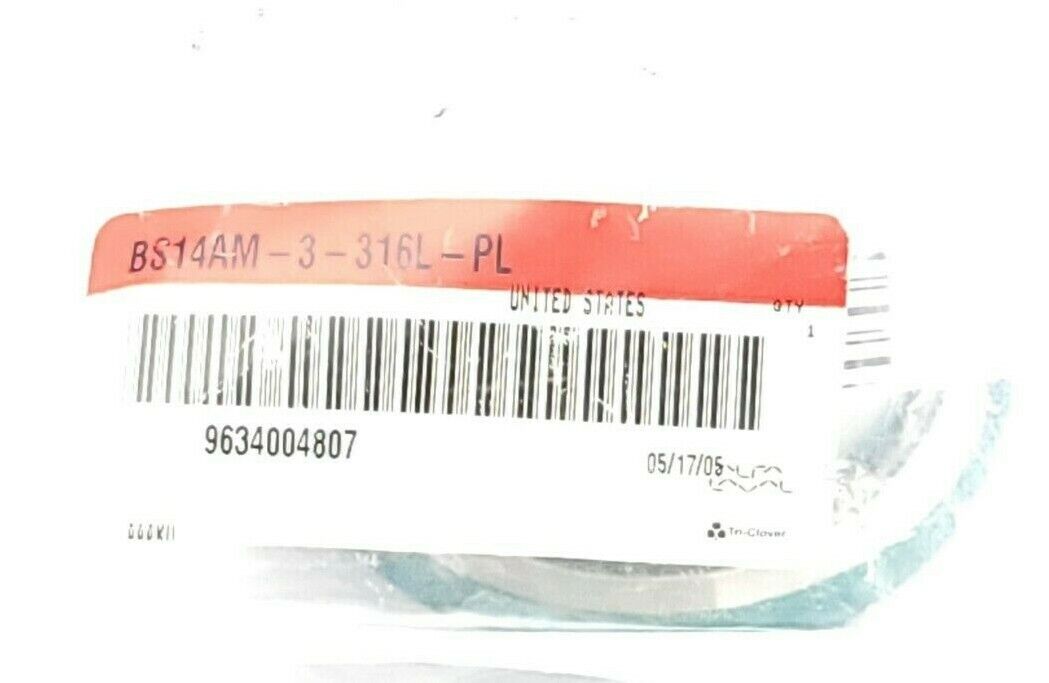 NEW TRI-CLOVER BS14AM-3-316L-PL 3'' WELD FERRULE