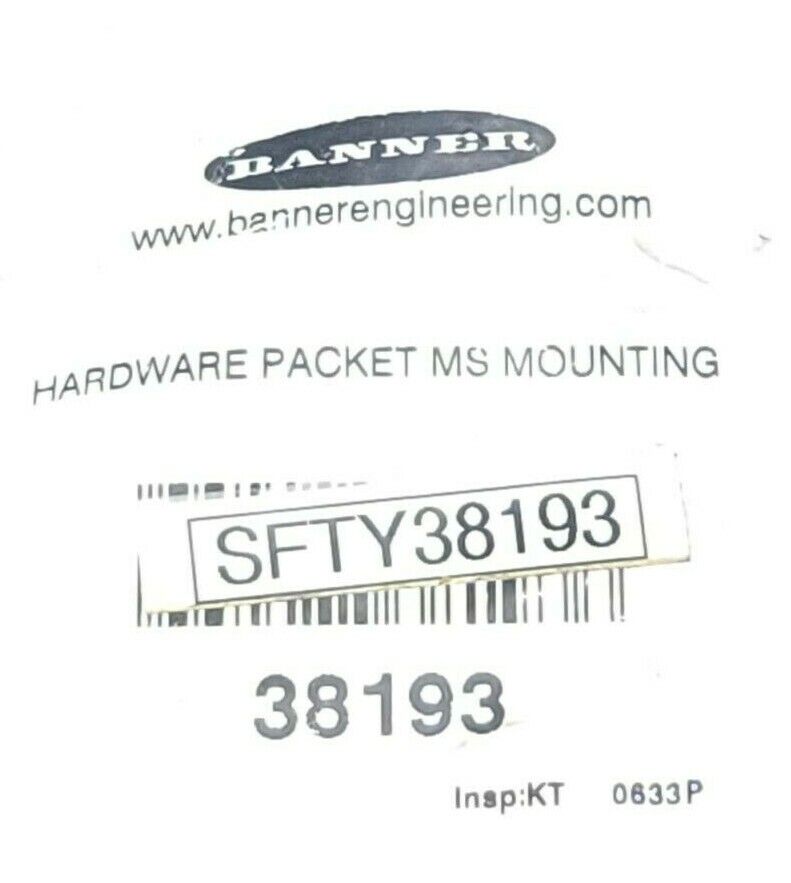 NEW BANNER 38193 HARDWARE PACKET MS MOUNTING