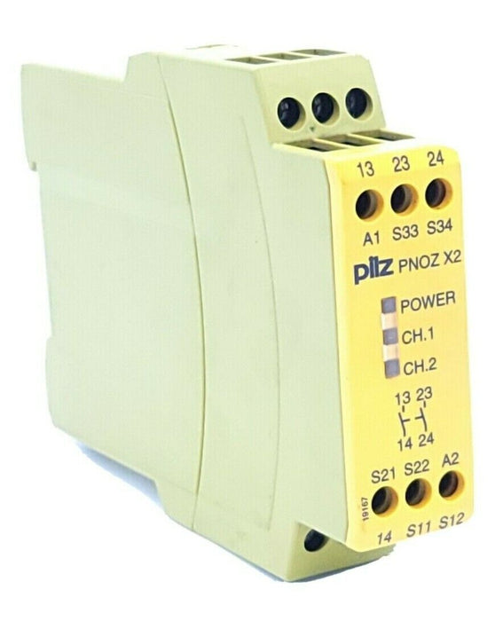 PILZ PNOZ-X5-24VACDC-2N/O SAFETY RELAY PNOZ X2 24VAC/DC 2N/O ID NO. 774303