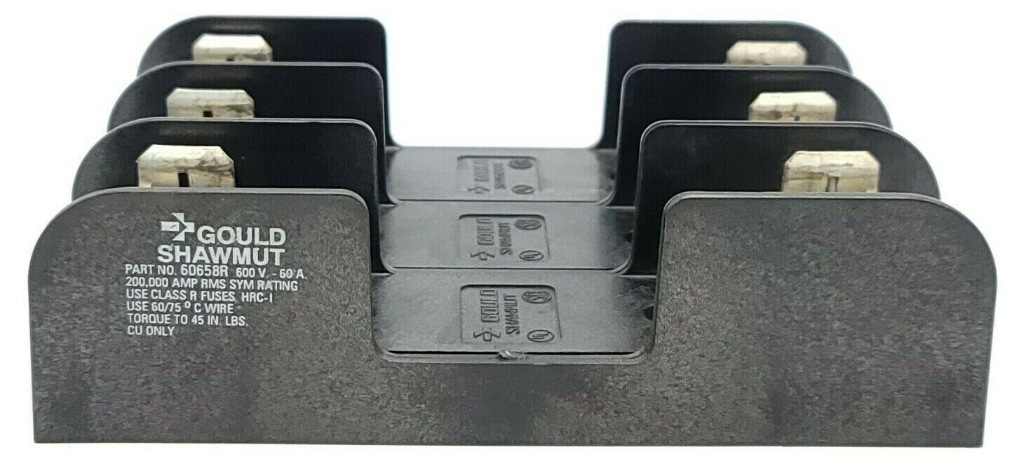 GOULD SHAWMUT 60658R FUSE BLOCK 60AMP, 600V