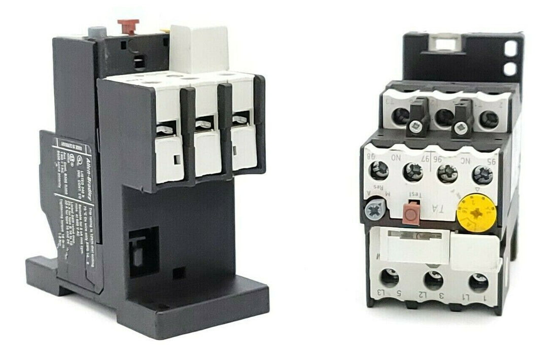 LOT OF 2 ALLEN BRADLEY 193-TAB24 OVERLOAD RELAYS 1.6-2.4 AMP SER. B