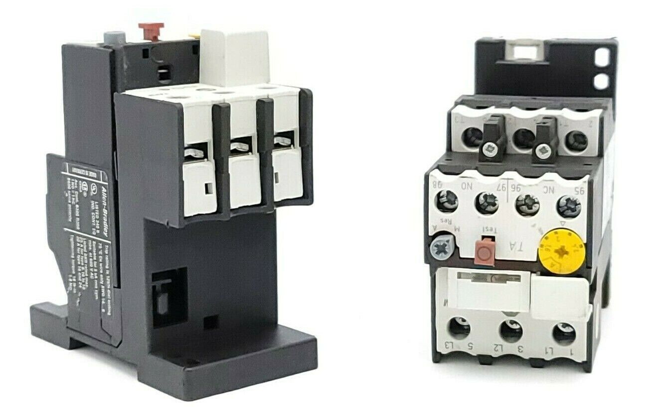 LOT OF 2 ALLEN BRADLEY 193-TAB24 OVERLOAD RELAYS 1.6-2.4 AMP SER. B