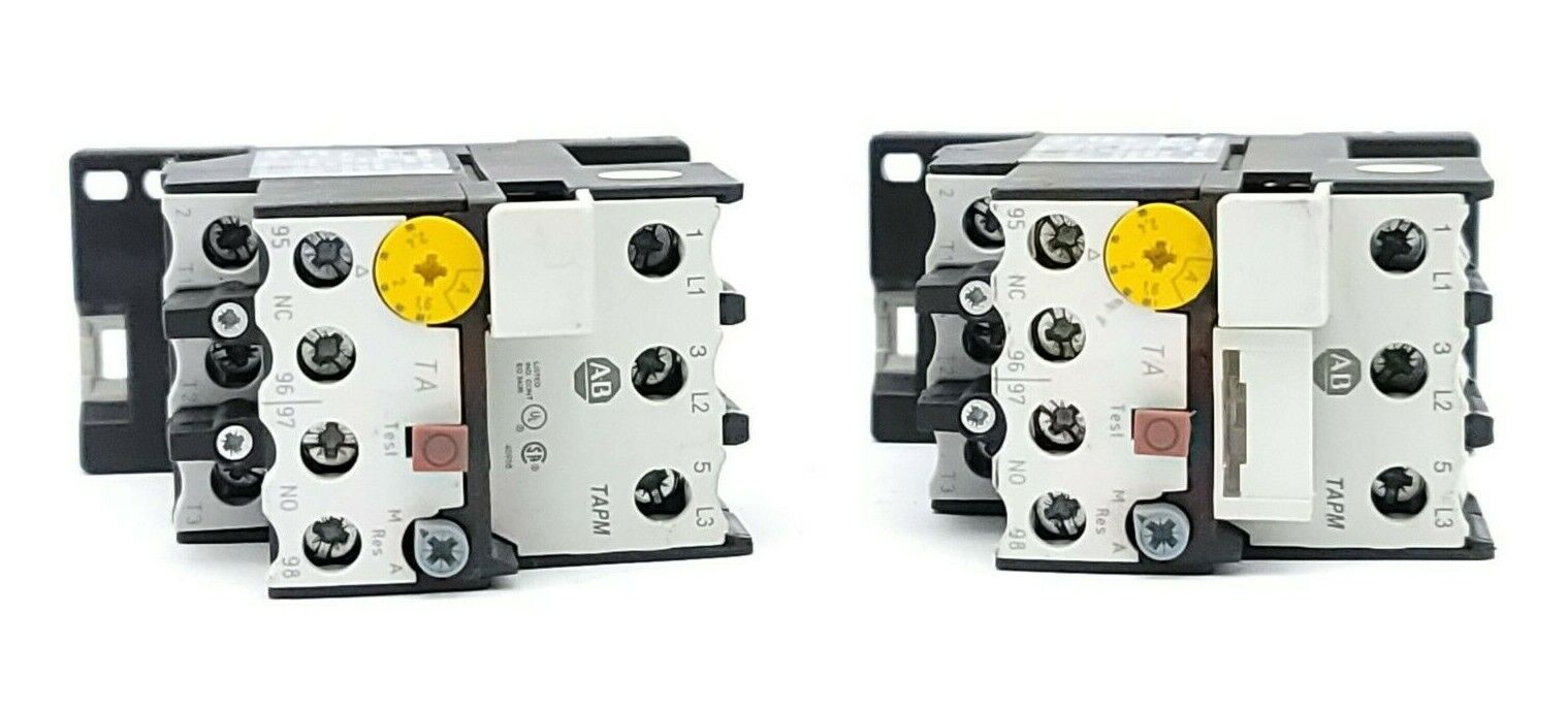 LOT OF 2 ALLEN BRADLEY 193-TAB24 OVERLOAD RELAYS 1.6-2.4 AMP SER. B