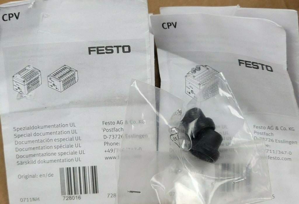NEW FESTO CPV18-VI 10P-18-6B-FB-R-J-MJJTCC+PA VALVE TERMINAL MAT. NR. 18220