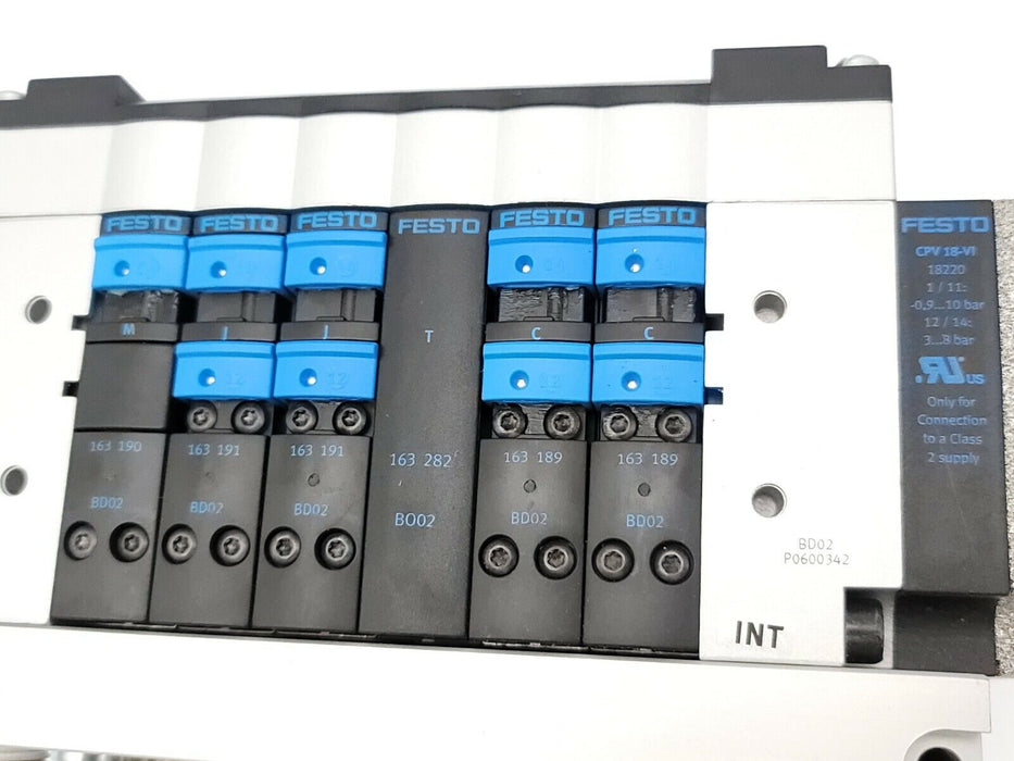 NEW FESTO CPV18-VI 10P-18-6B-FB-R-J-MJJTCC+PA VALVE TERMINAL MAT. NR. 18220