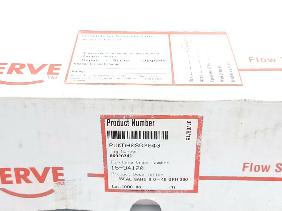 NIB FLOWSERVE KYTOLA X29540-D-CV SEAL GARD II GPH FLOWMETER 0-40 GPH 0-300 PSI