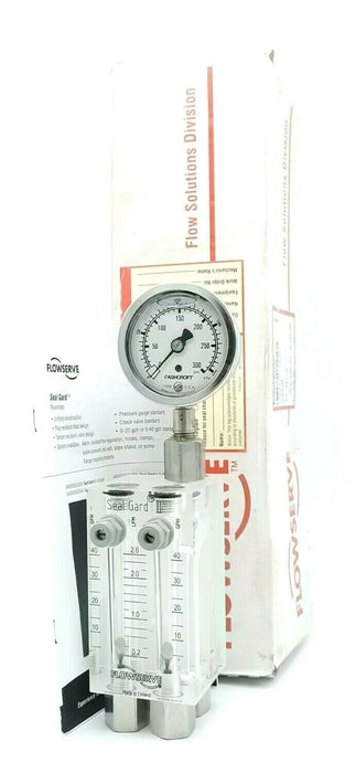 NIB FLOWSERVE KYTOLA X29540-D-CV SEAL GARD II GPH FLOWMETER 0-40 GPH 0-300 PSI