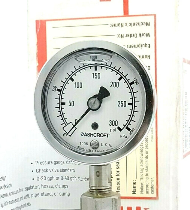 NIB FLOWSERVE KYTOLA X29540-D-CV SEAL GARD II GPH FLOWMETER 0-40 GPH 0-300 PSI