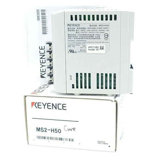 NIB KEYENCE MS2-H50 SWITCHING POWER SUPPLY MS2H50, 1.3AMP 24V