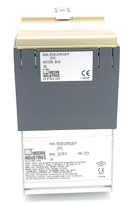 NEW MOORE INDUSTRIES ROM/IO/RNO8/IP RELAY OUTPUT MODULE ROM-8