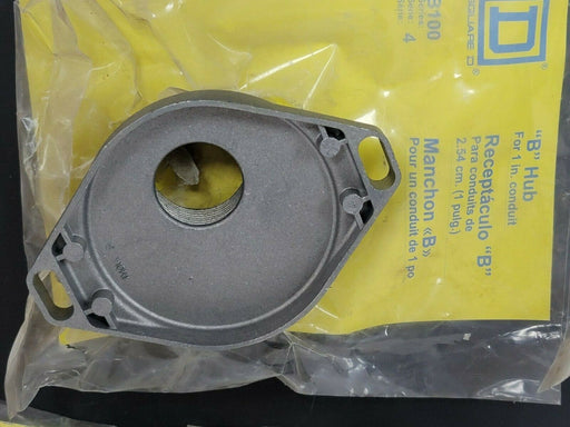 LOT OF 5 NEW SQUARE D B100 "B" HUB FOR 1'' CONDUIT SERIES 4