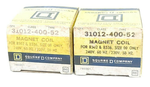 LOT OF 2 NIB SQUARE D 31012-400-52 MAGNET COILS 240V 60HZ 220V 50HZ