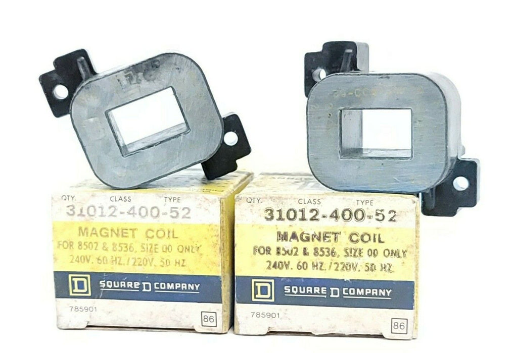 LOT OF 2 NIB SQUARE D 31012-400-52 MAGNET COILS 240V 60HZ 220V 50HZ