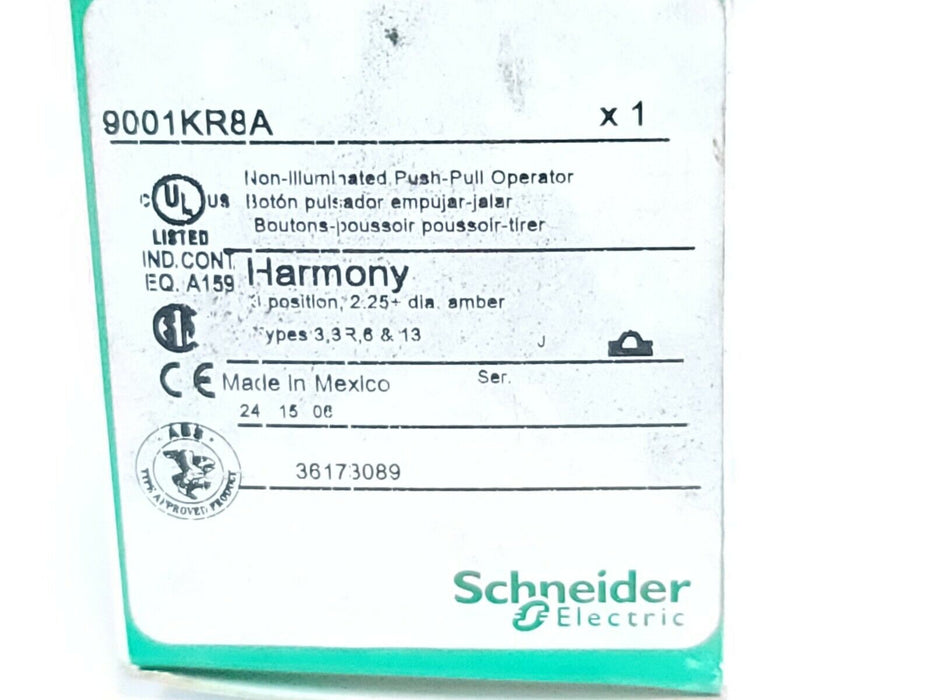 NIB SCHNEIDER ELECTRIC 9001KR8A PUSH-PULL OPERATOR