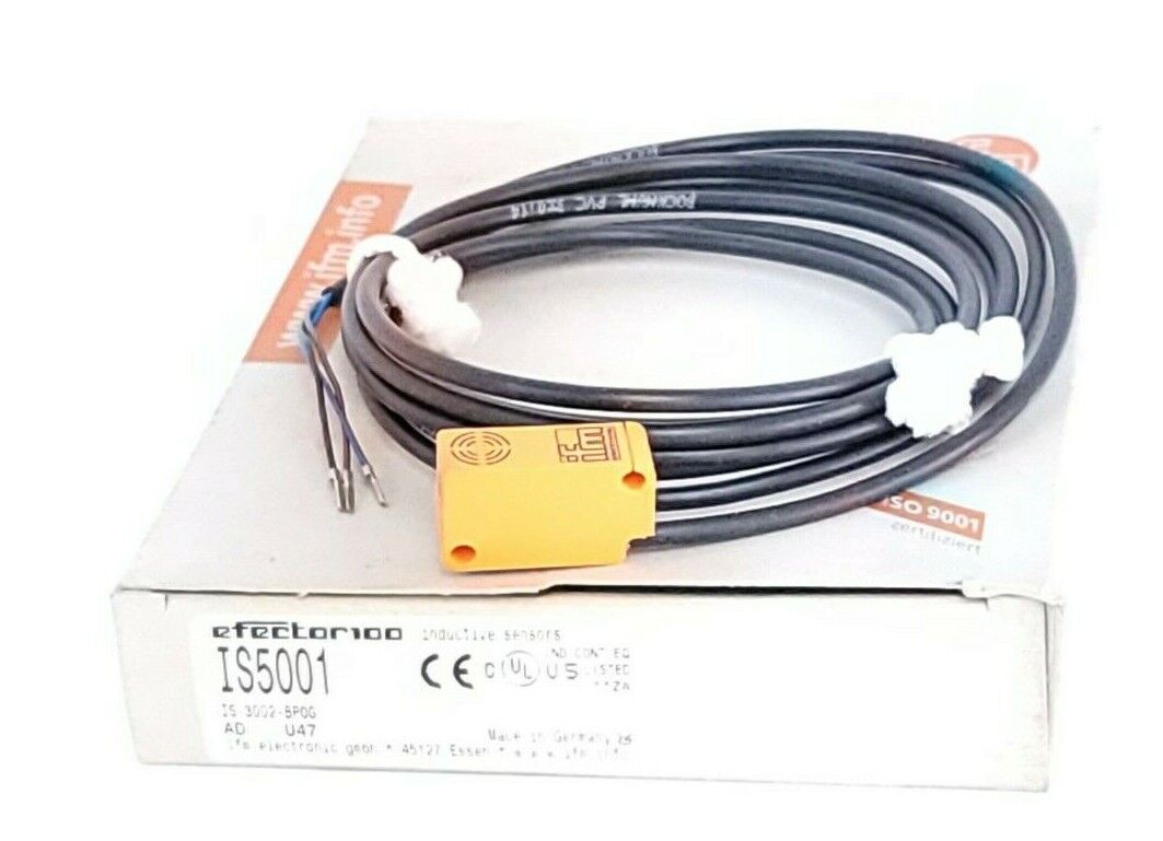 NIB IFM EFECTOR IS5001 PROXIMITY SWITCH IS-3002-BPOG 2MM RANGE 10-36VDC 2M