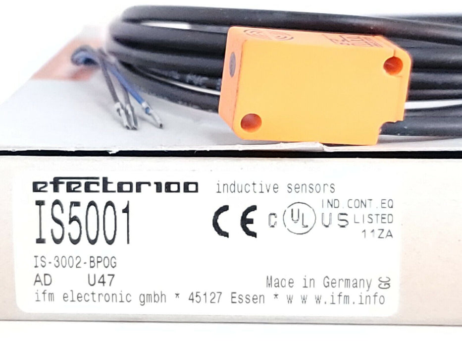 NIB IFM EFECTOR IS5001 PROXIMITY SWITCH IS-3002-BPOG 2MM RANGE 10-36VDC 2M