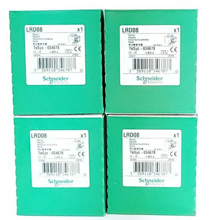 LOT OF 4 NIB SCHNEIDER ELECTRIC LRD08 RELAYS 2.5-4A