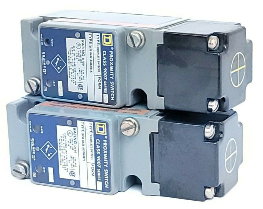 LOT OF 2 SQUARE D 9007-PSN223A PROXIMITY SWITCHES 120VAC 50/60HZ SER. C