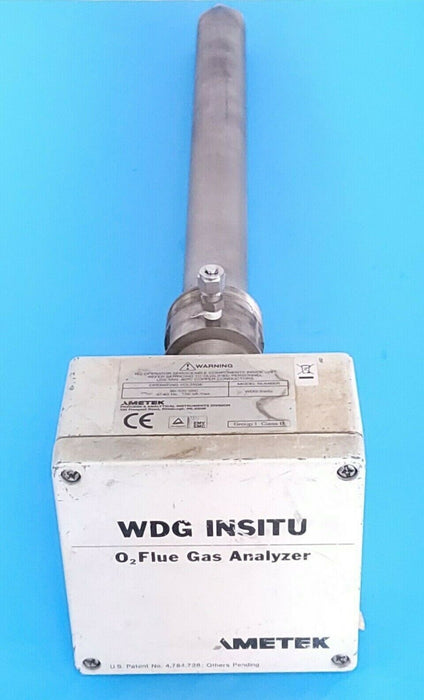AMETEK WDG INSITU O2 FLUE GAS ANALYZER 90-130VAC 47-63HZ 150 VA MAX.