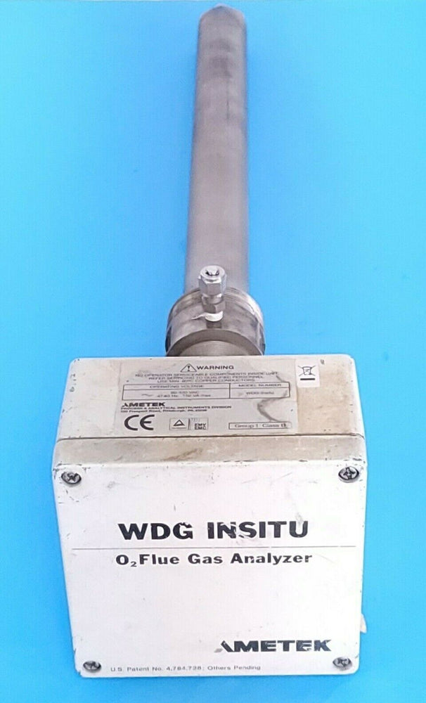 AMETEK WDG INSITU O2 FLUE GAS ANALYZER 90-130VAC 47-63HZ 150 VA MAX ...