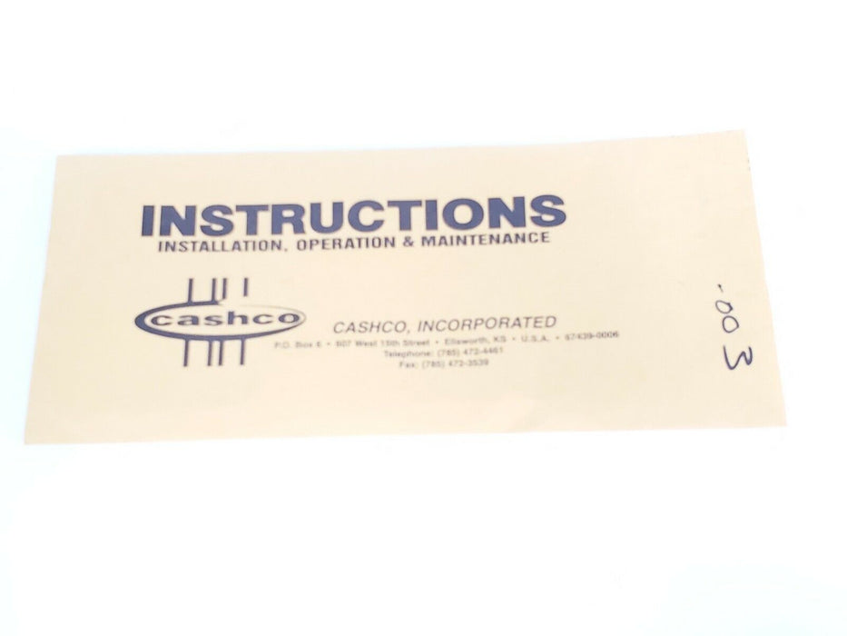 NIB CASCHO C-CS-FGD PRESS REDUCING STEAM REGULATOR C-CS CS5-F6L7-12000000F, 3/4"