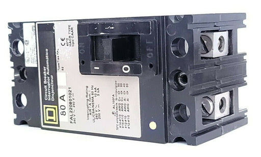 SQUARE D FAL220801021 CIRCUIT BREAKER 80A 240V~250V