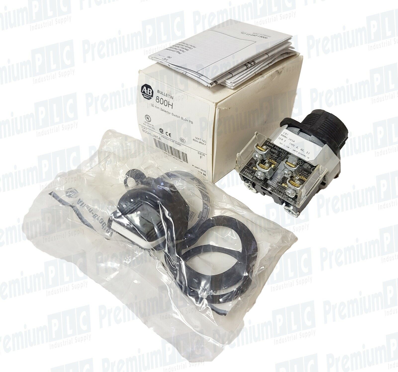 NEW ALLEN BRADLEY 800H-JR5A SER. F 30mm SELECTOR SWITCH 800HJR5A