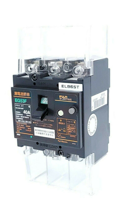 FUJI ELECTRIC EG53F CIRCUIT BREAKER 40AMP, 100-200V, 100mA