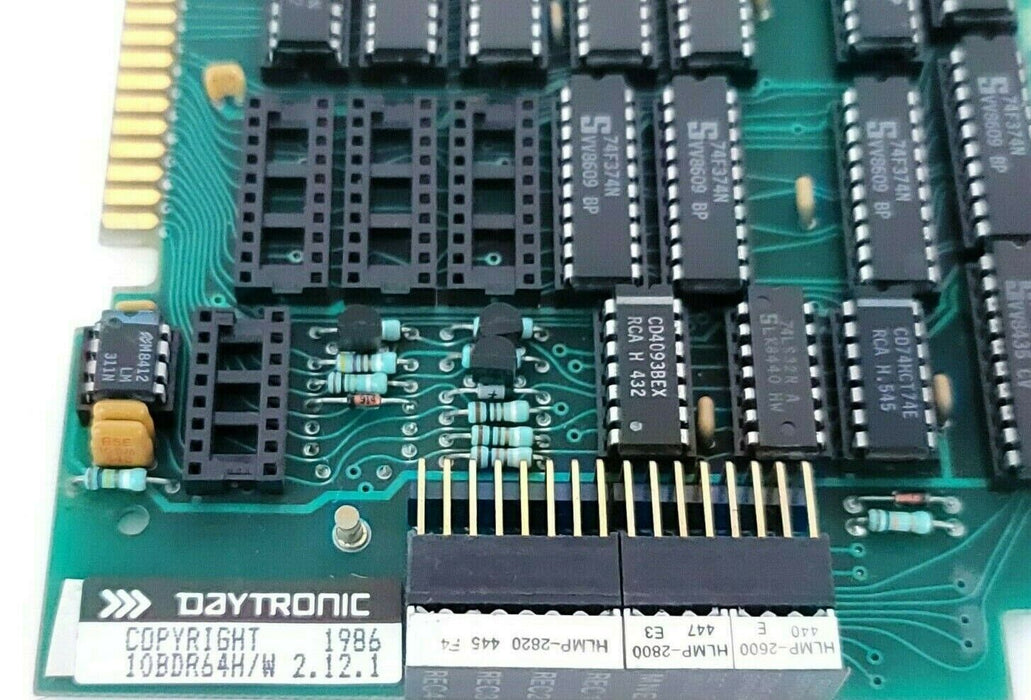 DAYTRONIC 10BDR64 H/W 2.21.1 HISTORY PC BOARD