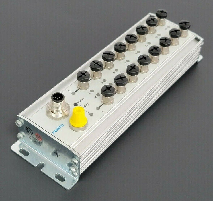 NEW FESTO CP-E16-M8-Z POWER SUPPLY 16 INPUTS 3 PIN 24VDC,189670 HW: 08.99