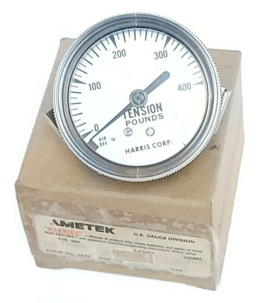 LOT OF 5 NEW AMETEK P844U GAUGES 2-1/2'' 0-400 TENISION POUNDS