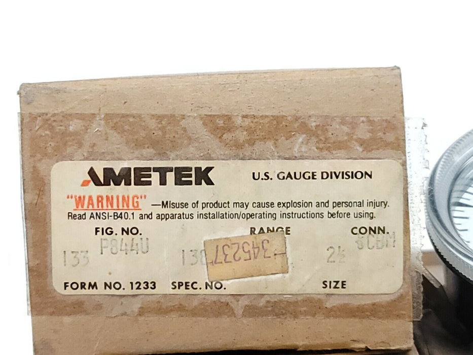 LOT OF 5 NEW AMETEK P844U GAUGES 2-1/2'' 0-400 TENISION POUNDS