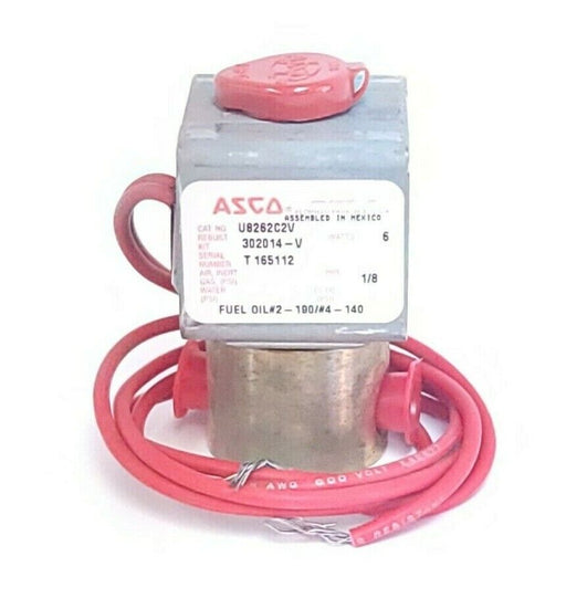 NEW ASCO U8262C2V SOLENOID VALVE 120/60, 110/50 WATTS: 6 PIPE: 1/8